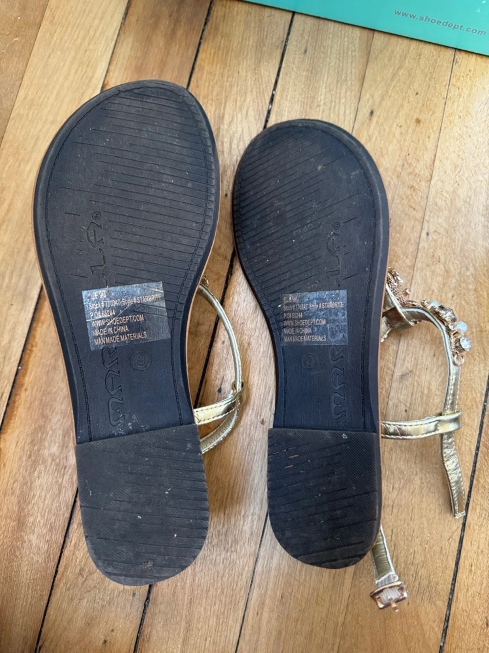 Marbella Gold Jeweled Sandals